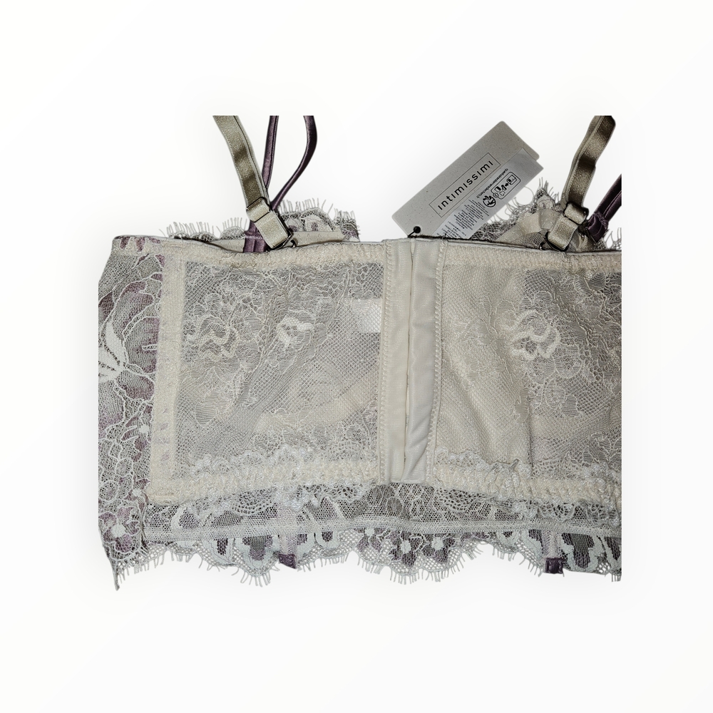 Intimissimi Vanilla and Dusty Lily Lace Bralette NWT Size 34B - Picture 2 of 5